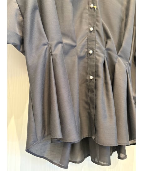 『Nolley's』シアースキッパータック半袖ブラウス