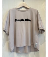 『BLUE FRONCE』マットなロゴ付きコットンTシャツ