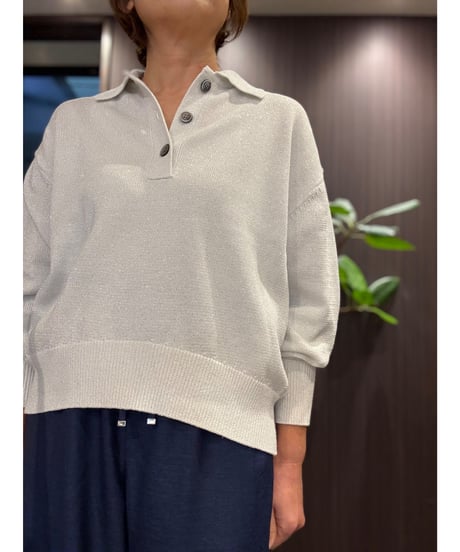 『Nolley's』ギマコットンポロ衿ニット
