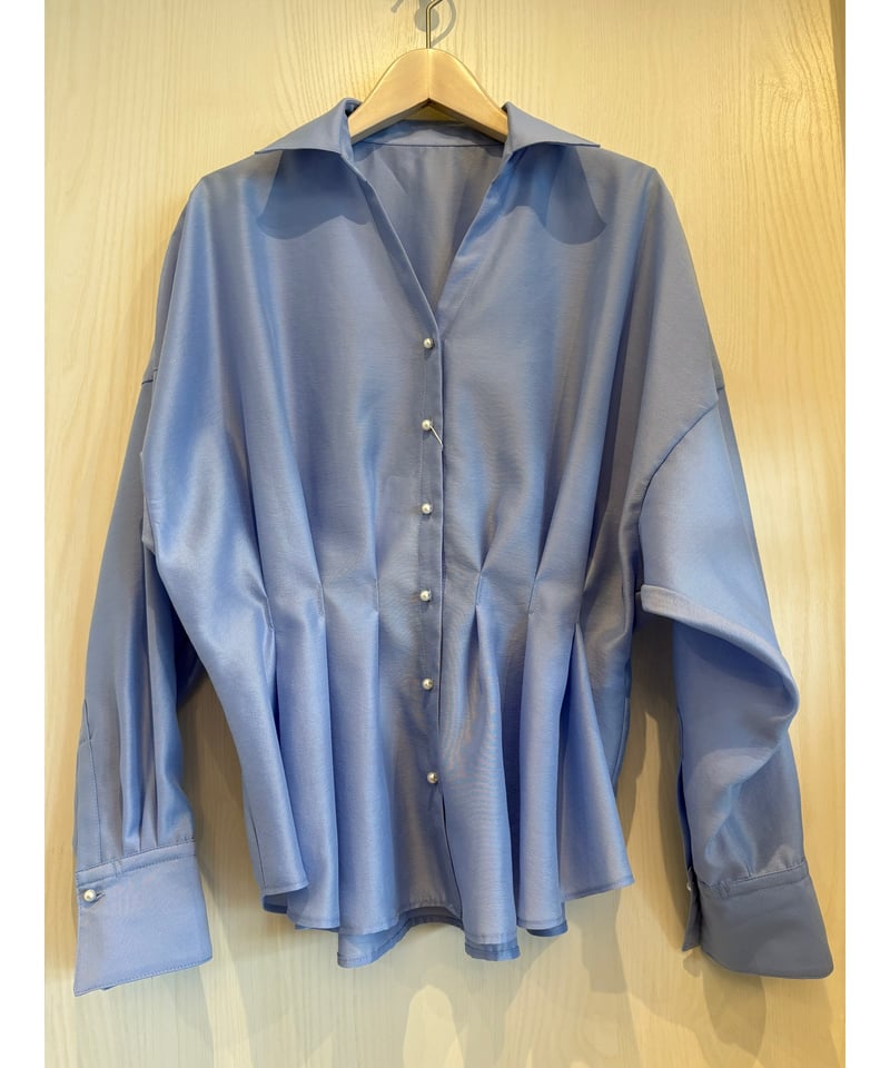 Nolley's』パール釦スキッパータックブラウス | petitluxe