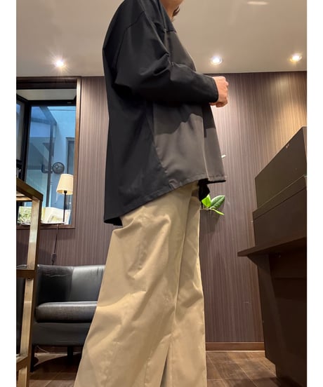 『シビリゼ』カットソー×布帛切り替えプルオーバー