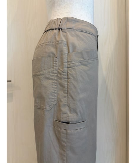 『Ganosch』綿ストレッチサテン、ワイドパンツ