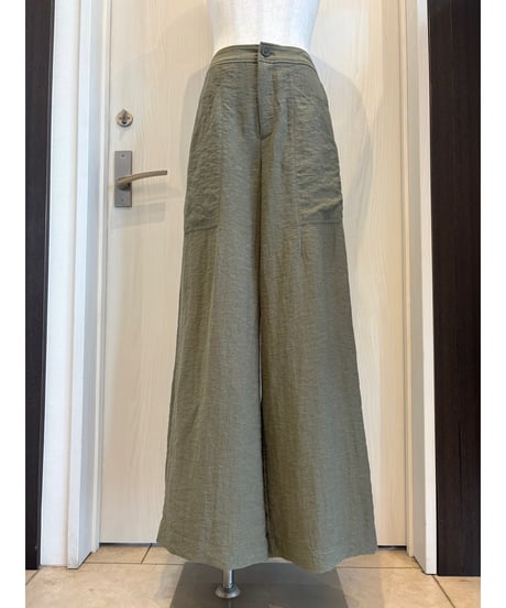 『Ganosch』麻入りワイドストレートパンツ✨