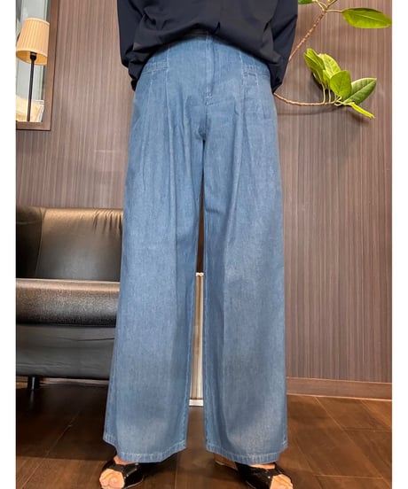 『Ganosch』タックワイドパンツ