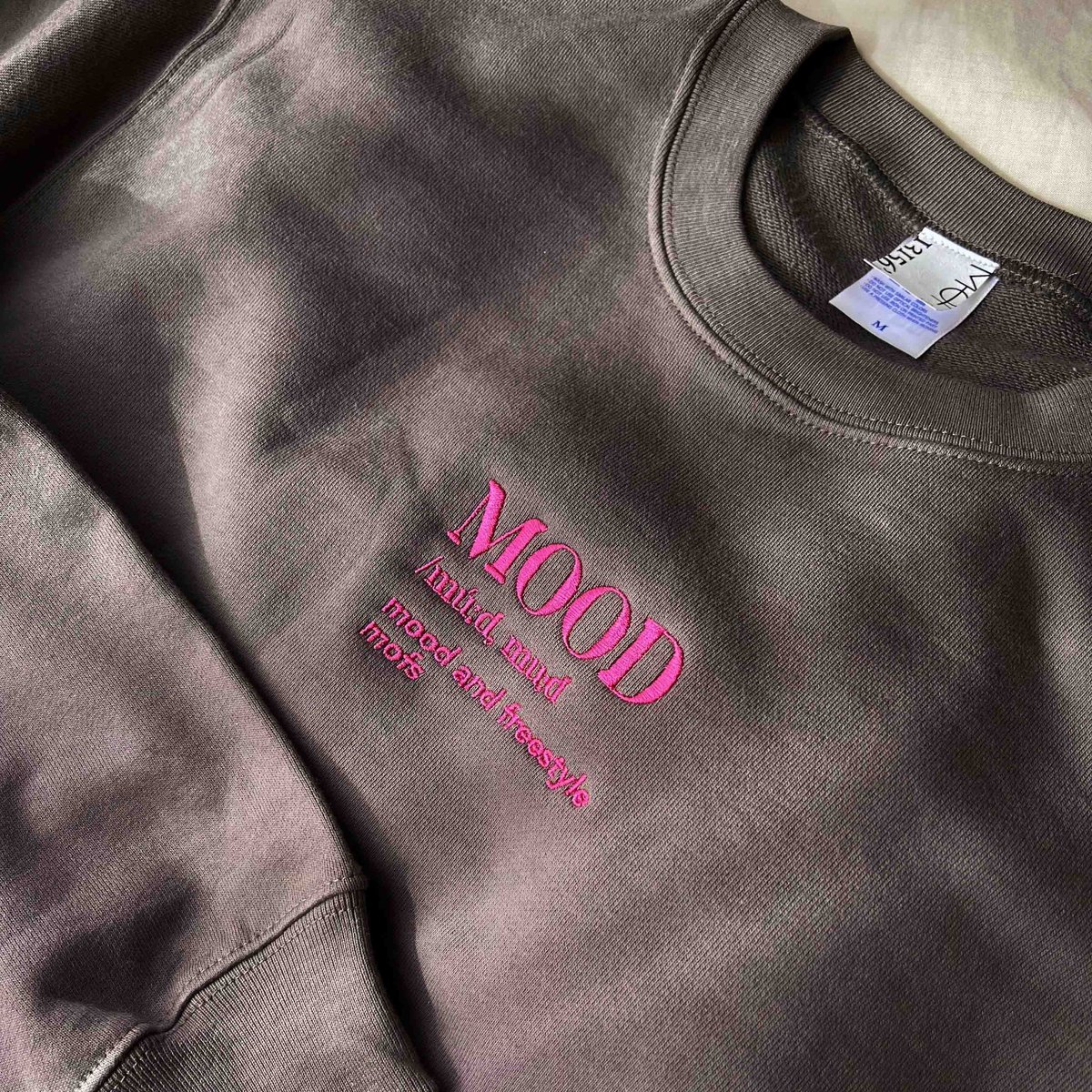 msw1356-Print & embroidery design sweatshirt スウェット-