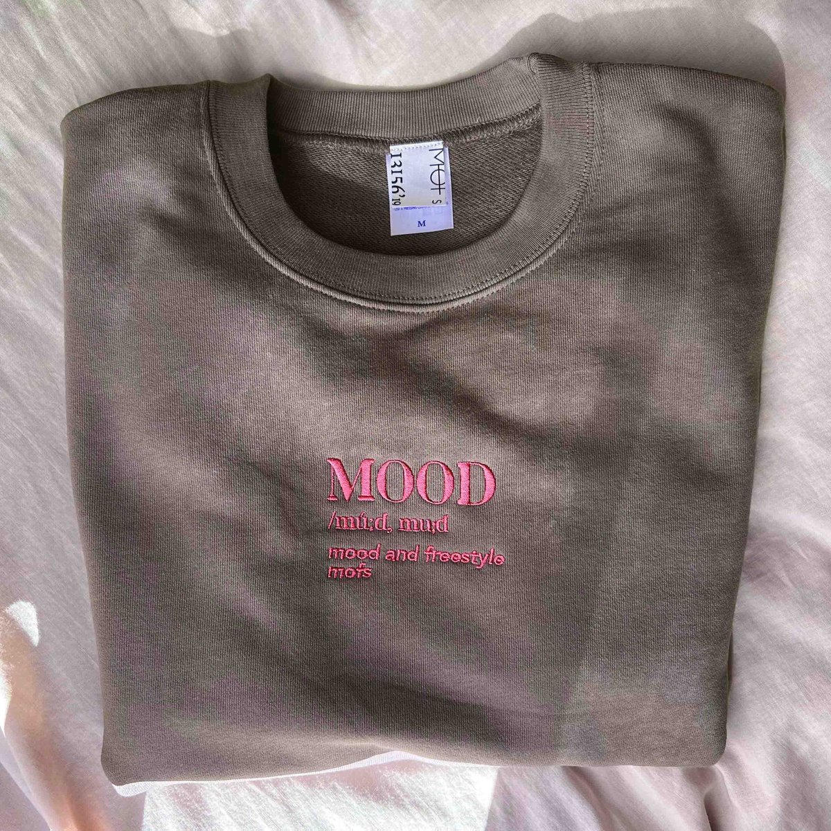msw1356-Print & embroidery design sweatshirt スウェット-