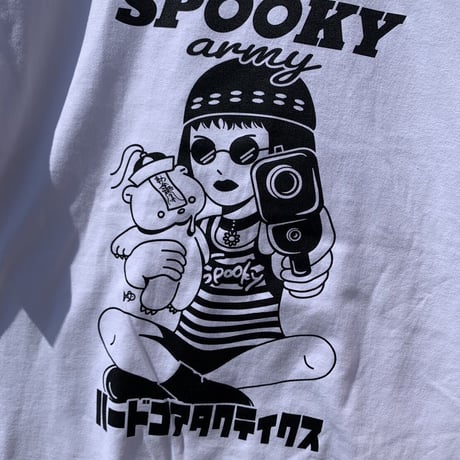 Spooky ARMYｘHARDCORE TACTICS　アサシンガールTシャツ
