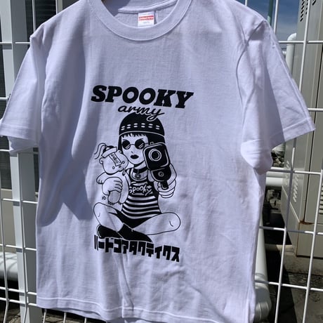 Spooky ARMYｘHARDCORE TACTICS　アサシンガールTシャツ