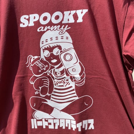 Spooky ARMYｘHARDCORE TACTICS　アサシンガールTシャツ