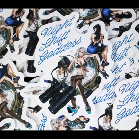 Night Shift Goddess PVC Sticker
