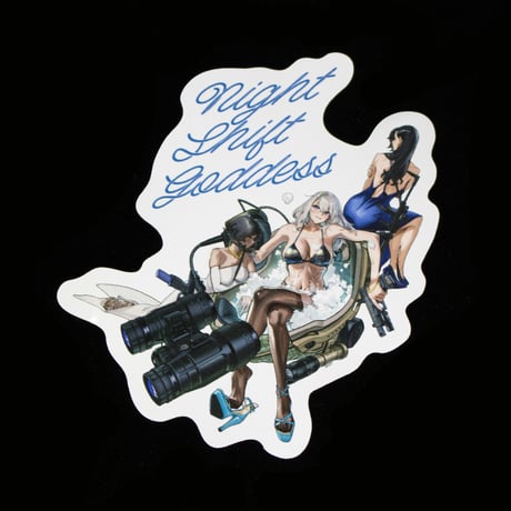 Night Shift Goddess PVC Sticker