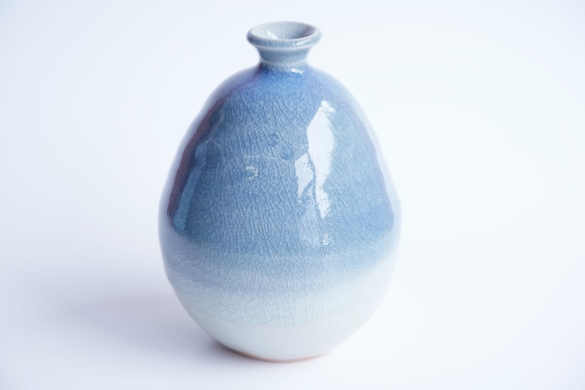 青磁花瓶「土肥刀泉」作　共箱付　無傷完品　約２８cm 2025年最新】土肥刀泉の人気アイテム - メルカリ