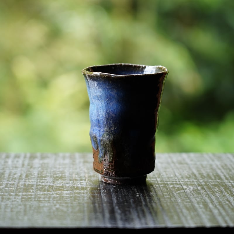 萩焼茶碗 納富鳥雲作 うごけ 萩焼茶碗 納富鳥雲作 うごけ