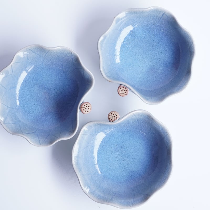 No4-23 青萩蓮小鉢(納冨 尚子） | 鳥雲窯