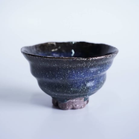 No5-28 青萩ゆらぎ碗　2碗セット　（納冨　晋）