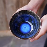 No2.6  納冨 晋    青萩ゆらぎ飯茶碗(小)