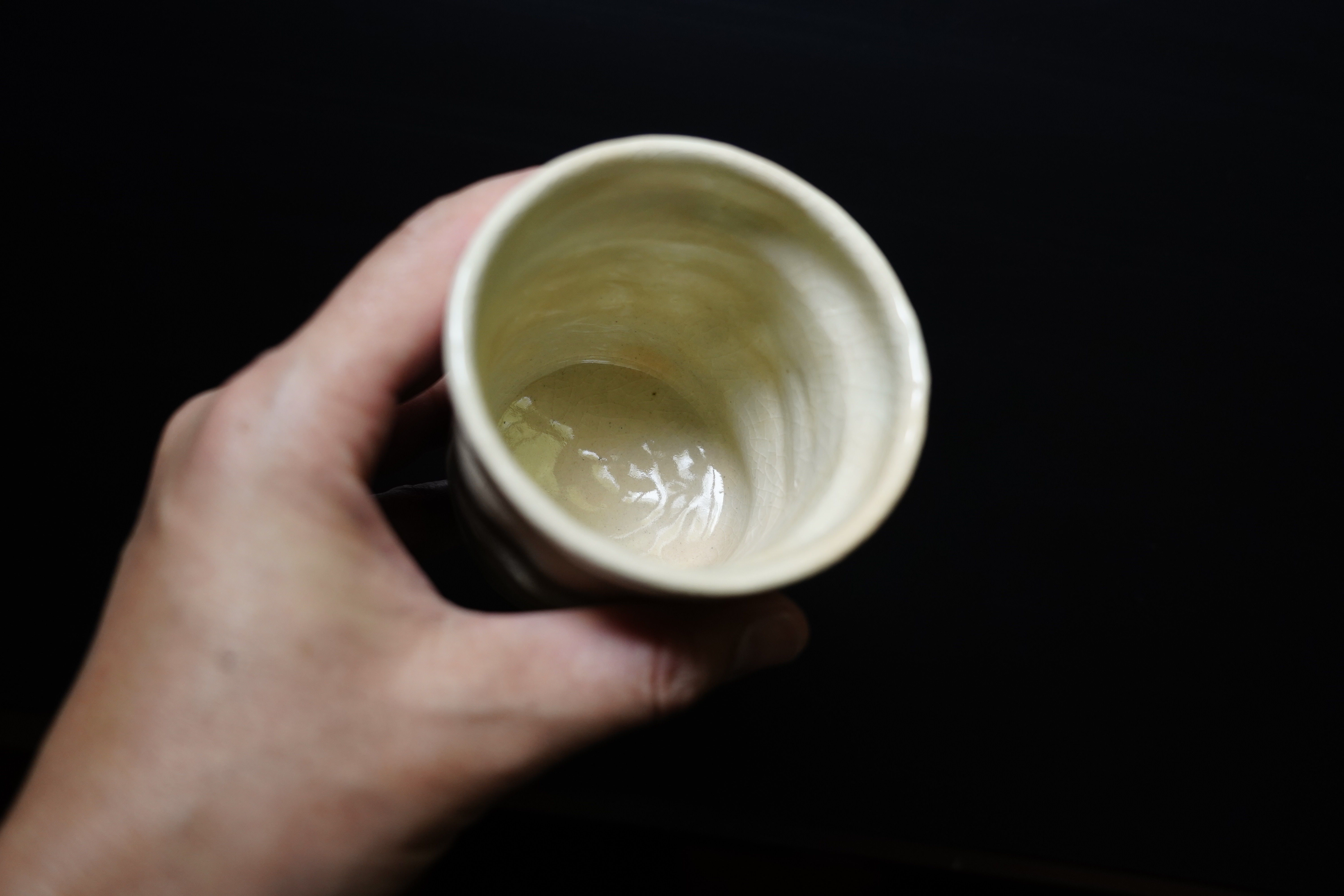 萩焼 納冨晋 筒茶碗 木製箱付き No1 納冨 晋 御本手湯呑 ※木箱付 | 鳥雲窯