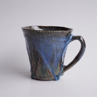No4-7 青萩刀刻マグカップ　雫　（納冨尚子）