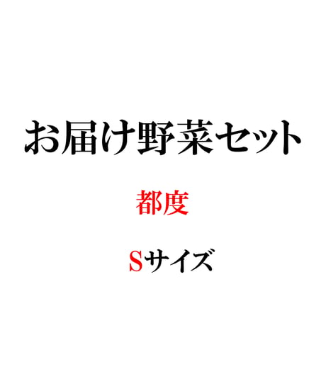 都度　お届け野菜セット　Sサイズ