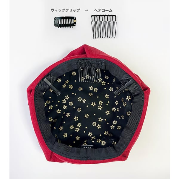 あそ美や　椿のミニベレー帽 あそ美や 椿 ミニベレー帽 - メルカリ