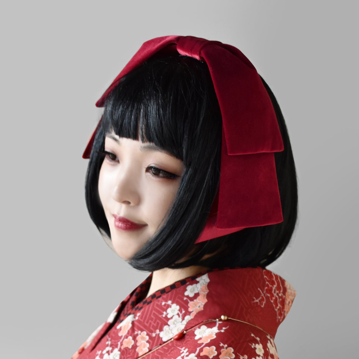 あそ美や　ビッグリボンイヤーマフ　濃赤 ビッグリボンイヤーマフ【1赤】マット | あそ美や