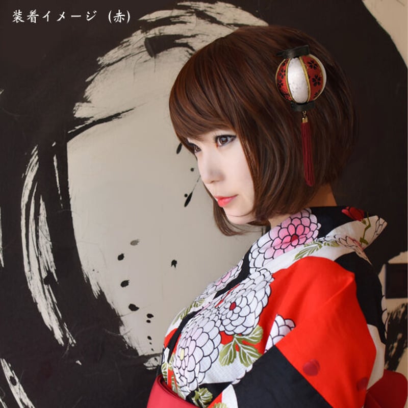 提灯髪飾り 【桜色】 | あそ美や