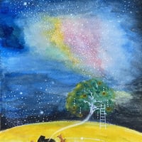 水彩画No.15「宇宙編part2」 | Himeno akira Web Store