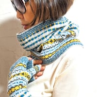 FAIR ISLE ×CHECK NECK WARMER KIT