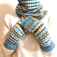 FAIR ISLE×CHECK HAND WARMER KIT 糸とレシピのキット