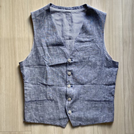 【古着】MACKINTOSH PHILOSOPHY Linen Vest