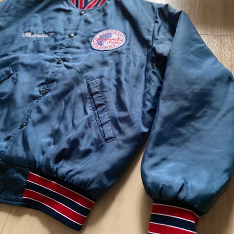 【古着】Nylon Varsity Jacket (Made in USA)