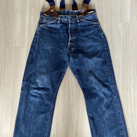 【古着】MOMOTARO JEANS Denim Pants with Suspenders