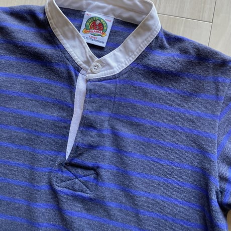 【古着】BARBARIAN Stand Collar Rugby Shirt (Ladies)