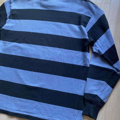 【古着】BARBARIAN Border Crew Neck Shirt