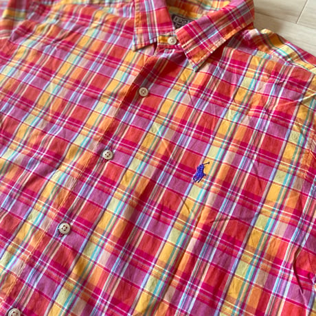 【古着】Polo Dalph Lauren H/S Check Shirt (Marlowe)