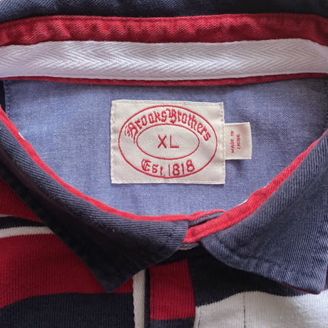 【古着】BROOKS BROTHERS Rugby Shirt(Patchwork)