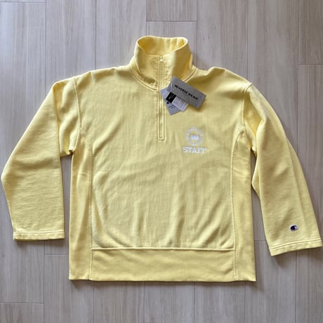 【古着】Champion Reverse Weave Half Zip Shirt(Yellow)