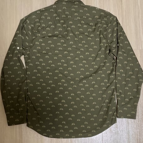 【古着】GAP BICYCLE PATTERN L/S Shirt