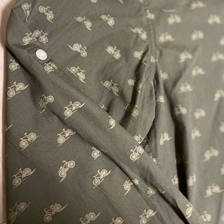 【古着】GAP BICYCLE PATTERN L/S Shirt