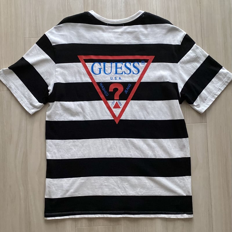 guess ゲス border ボーダー 半袖 t シャツ