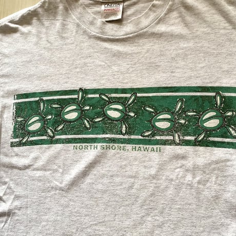 【古着】NORTH SHORE Print T-Shirt (ONEITA 90’s Single)