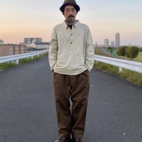 ヘリンボンプルオーバーシャツ【コラボアイテム】
