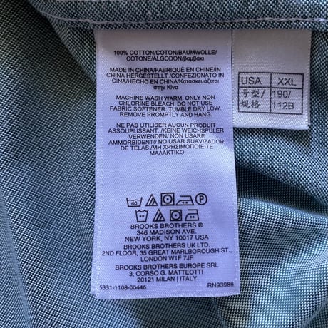 【古着】BROOKS BROTHERS OX BD Shirt(2XL)