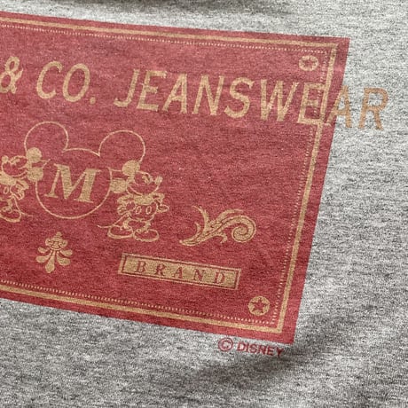 【古着】MICKEY & CO. JEANSWEAR T-Shirt(Velva Sheen USA製)