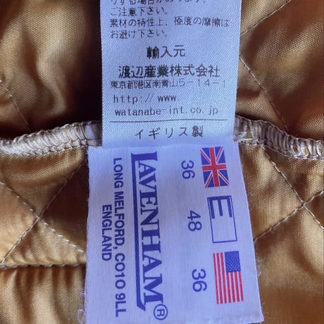【古着】Lavenham Quilting Jacket (RAYDON)