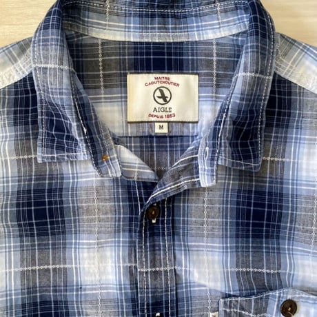 【古着】AIGLE Cotton Check Shirt