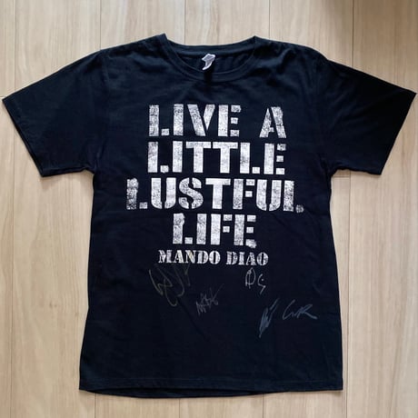 【古着】MANDO DIAO T-Shirt (サイン入り）