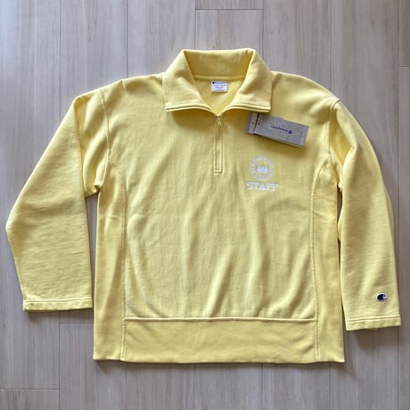 【古着】Champion Reverse Weave Half Zip Shirt(Yellow)