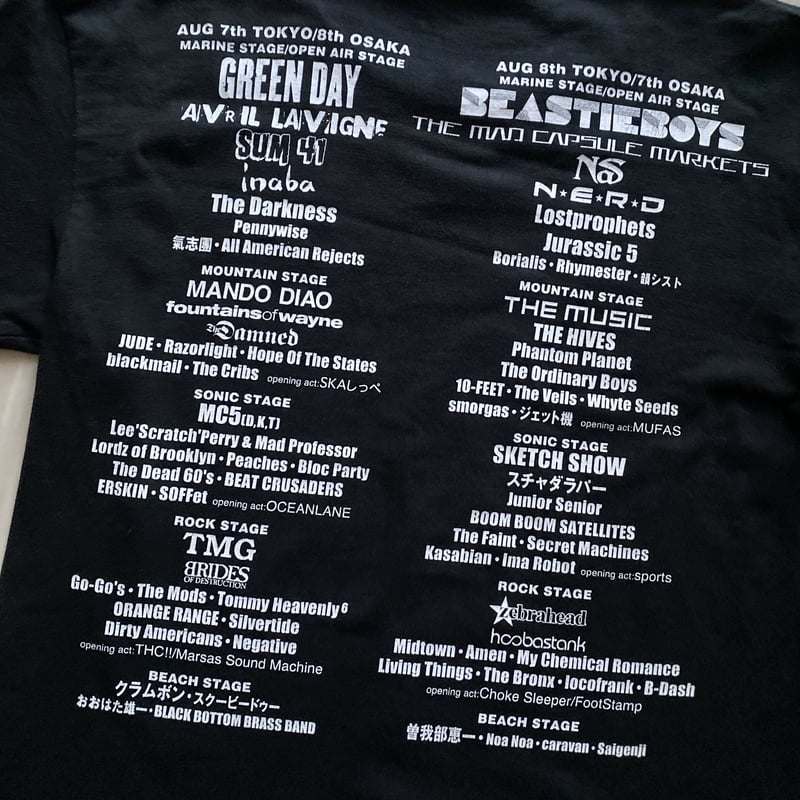 古着】SUMMER SONIC 2004 T-Shirt | The Three Goats