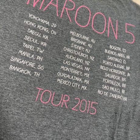【古着】MAROON 5 T-Shirt